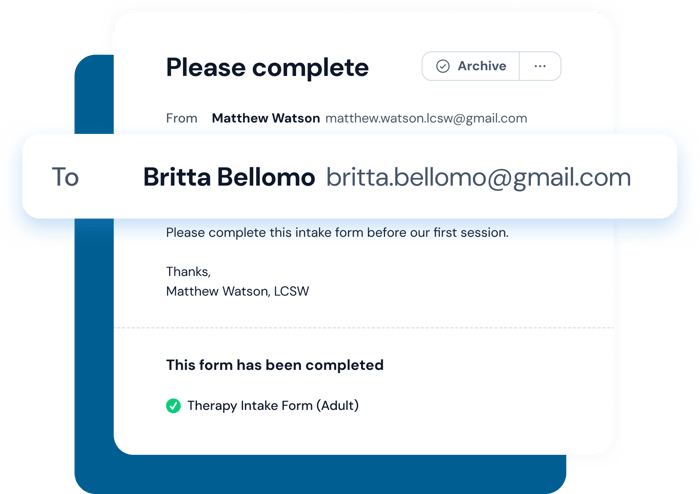 Start a secure conversation with any email address
