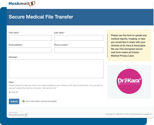 Secure File Transfer form - Kara Dionisio Secure File Transfer form - Kara Dionisio