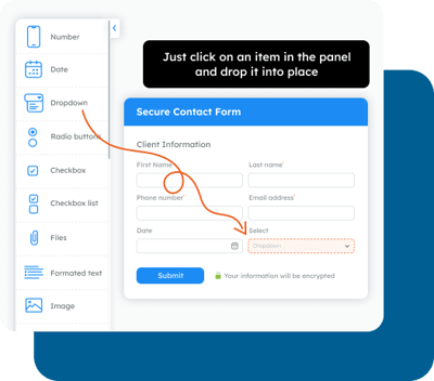 Drag and drop form builder Drag and drop form builder