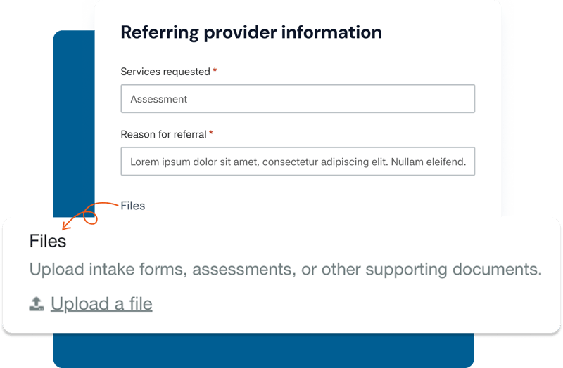 Collect referral documents securely Collect referral documents securely
