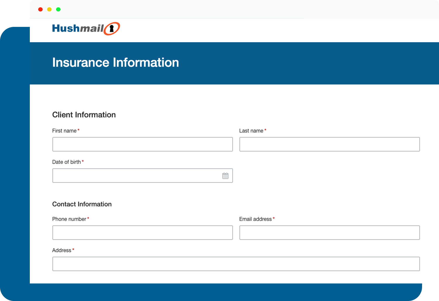 New Insurance Information form