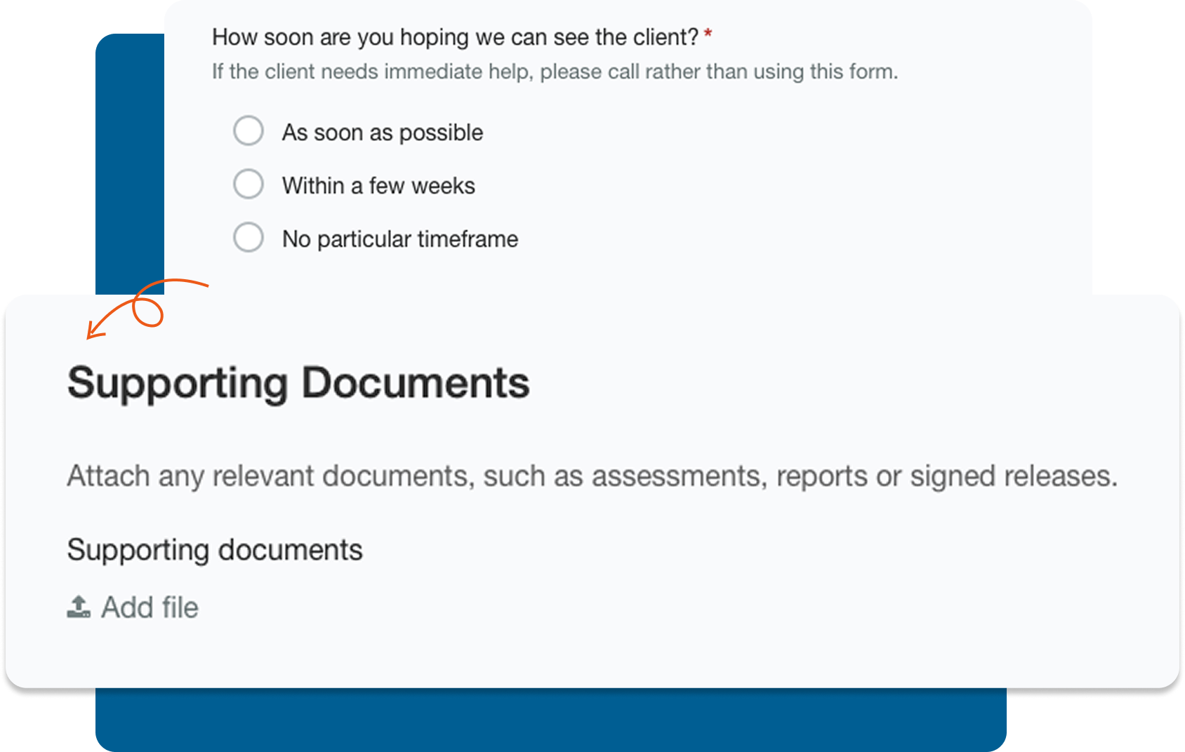 Collect referral documents securely Collect referral documents securely