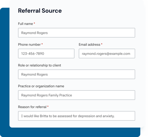 Client Referral Form