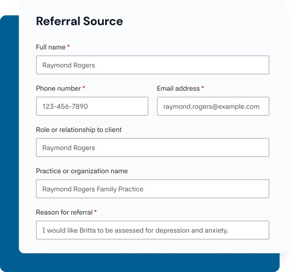 Client Referral Form Client Referral Form