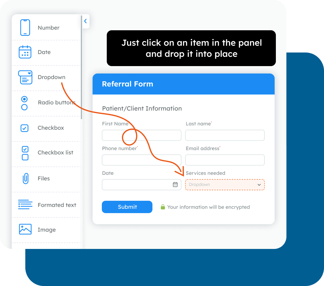 Create a referral intake form Create a referral intake form
