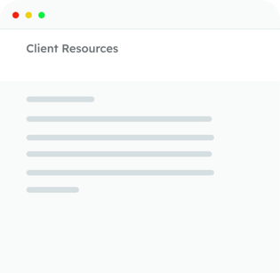 Client Resources - Email Template