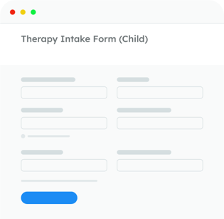 Therapy Intake Form (Child) - Form Template