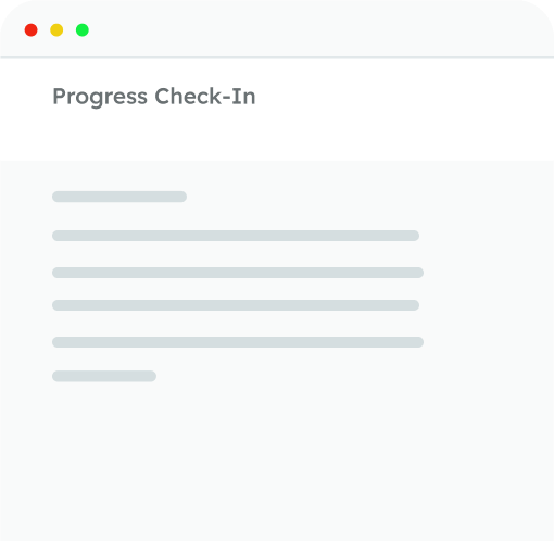 Progress Check-In